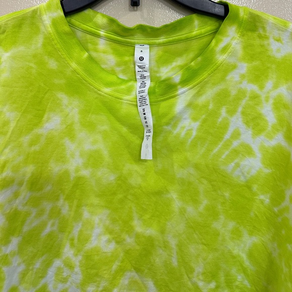 Lululemon All Yours Cropped Cotton T-Shirt *Tie Dye - Picture 4 of 6